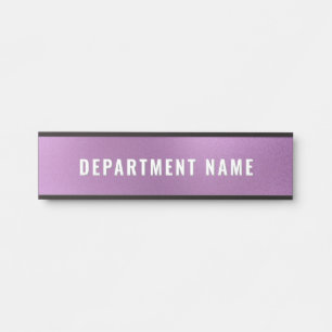 Modern Gradient Simple Department Name Door Sign