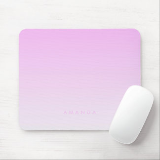 Modern Gradients Pink Minimalist Personalise Mouse Pad