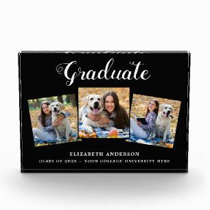Modern Graduate 3 Picture Collage Photo Block