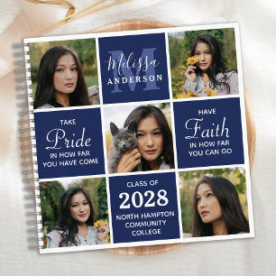 Modern Graduate 5 Photo Graduation GuestBook Notebook