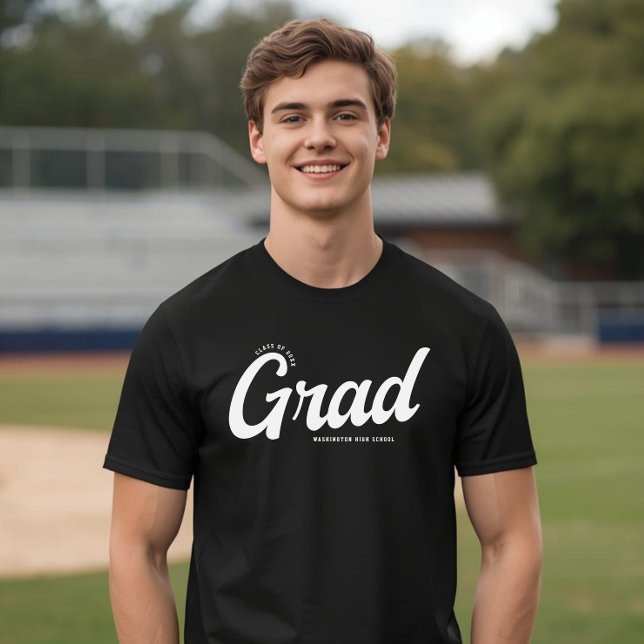 Modern Graduate Bold Typography Graduation T-Shirt (Creator Uploaded)