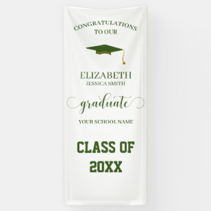 Modern Graduate Class of 20XX Graduation Door Banner