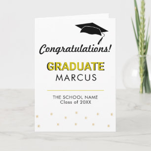 Modern Graduate Congratulations Graduation Card