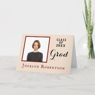Modern Graduate Graduation Class of 2021 Card