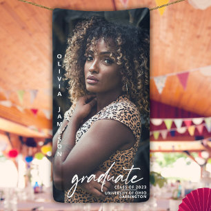Modern Graduate Handwritten Script Photo Banner