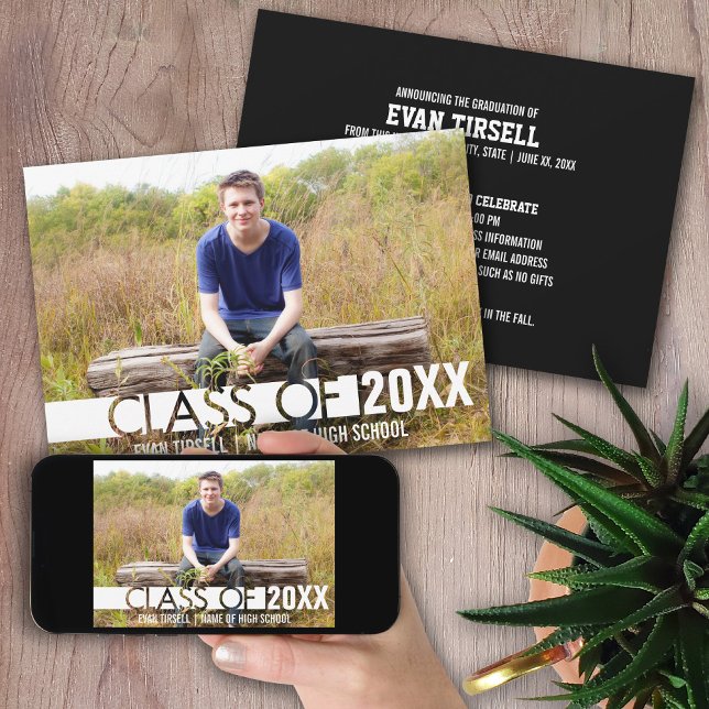 Modern Graduate Photo Announcement and Party (Creator Uploaded)