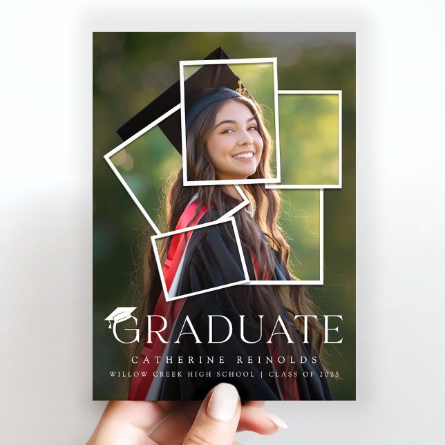Modern Graduate Photo Graduation Announcement  (Creator Uploaded)