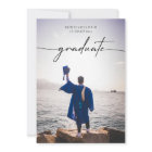 Modern Graduate Photo Graduation Announcement