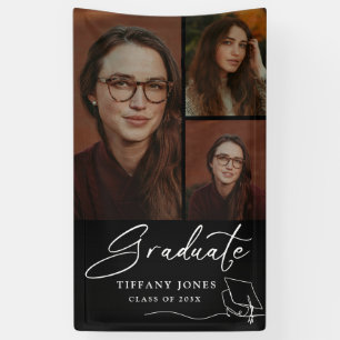 Modern Graduate Photo Graduation Banner