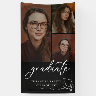 Modern Graduate Photo Graduation Banner