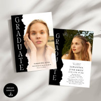 Modern Graduate Photo Magazine Graduation Party