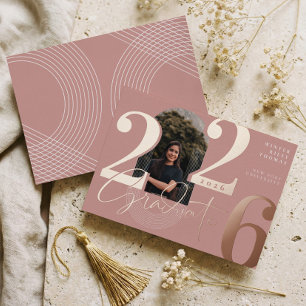 Modern Graduate Script 2025 Concentric Arch Photo