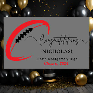 Modern Graduating Athlete Congratulations Banner