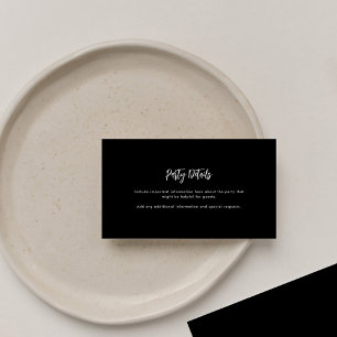 Modern Graduation 2025 Party Details Enclosure Card