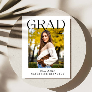 Modern Graduation Announcement Simple Postcard