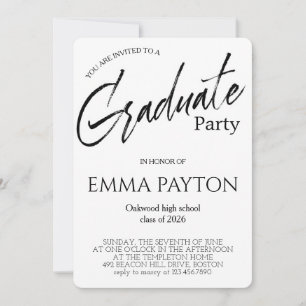 Modern Graduation Celebration  Invitation