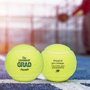 Modern Graduation - Cool Grad Gift for Grandson Tennis Balls