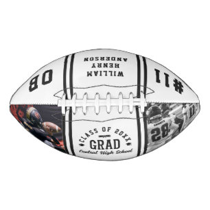 Modern Graduation Cool Photo Collage Team Sport Football