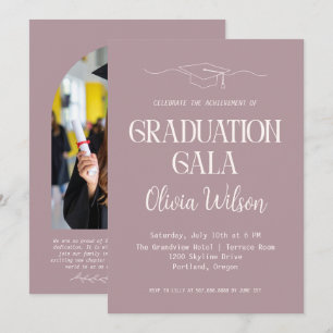 Modern Graduation Gala Photo Invitation