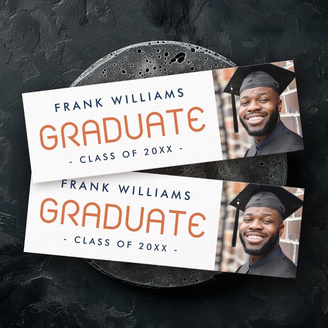 Modern graduation graduate student networking mini business card (Modern graduation graduate student networking mini business card)