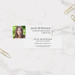 Modern Graduation Insert Profile Photo White