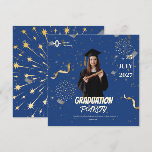 Modern Graduation Party Celebration Invitation