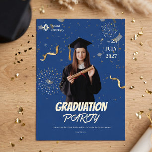 Modern Graduation Party Celebration Invitation