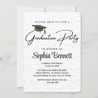 Modern Graduation Party Invitation