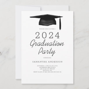Modern Graduation Party  Invitation