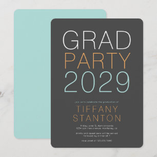 Modern Graduation Party Invitation