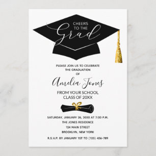 Modern Graduation Party Invitation