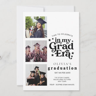 Modern Graduation Party Invitation with Photos