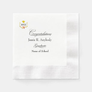 Modern Graduation Party Paper Napkin