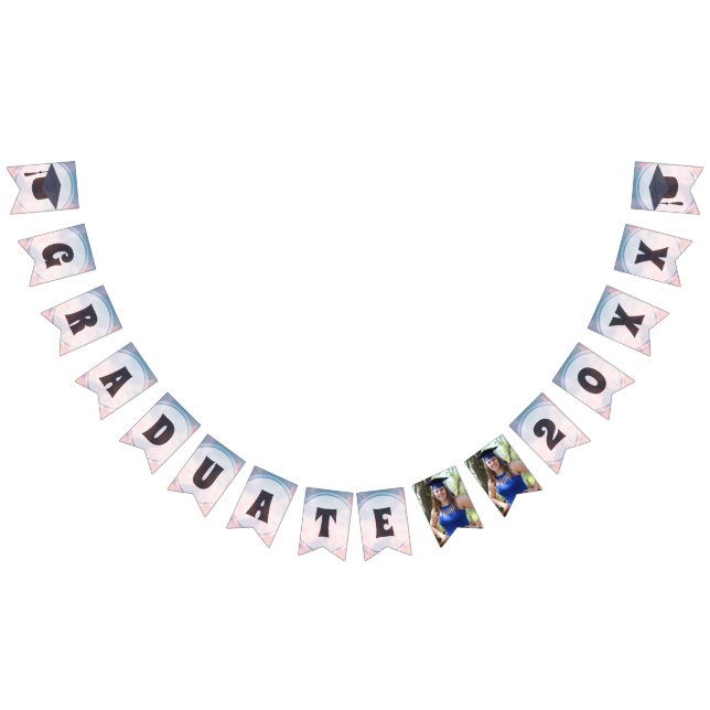 Modern Graduation Party Photo Bunting (All)