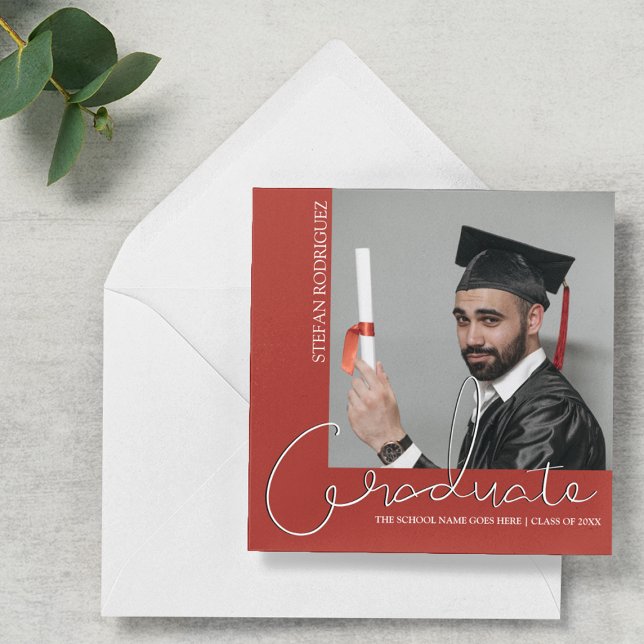 Modern Graduation Photo Announcement (Creator Uploaded)