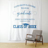 Modern Graduation Photo Booth Prop Tapestry