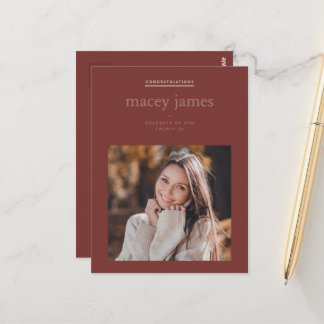 Modern Graduation Photo Card | Custom College Grad
