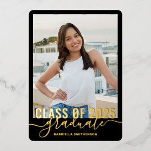 Modern Graduation Photo Class of 2025 Announcement