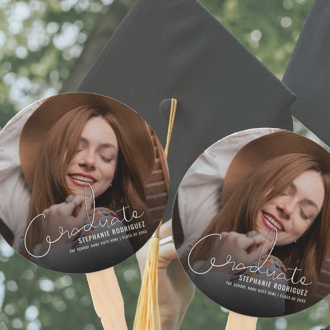 Modern Graduation Photo Hand Fan (Creator Uploaded)