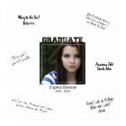 Modern Graduation Photo Signature Message Mat