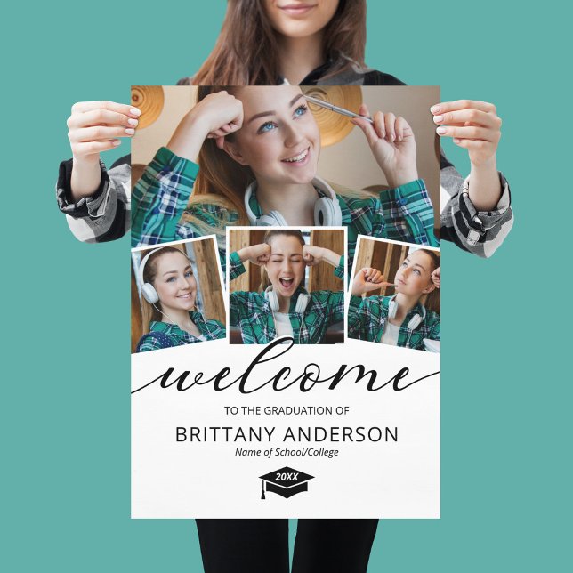 Modern Graduation Photo Welcome Poster (Creator Uploaded)