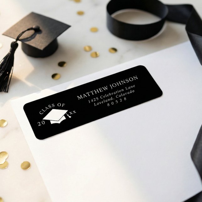 Modern Graduation Return Address (Creator Uploaded)