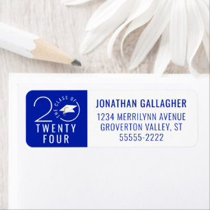 Modern Graduation Royal Blue Class Year