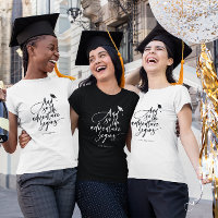 Modern Graduation Script Calligraphy Congrats Grad