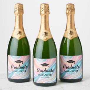 Modern Graduation Sparkling Wine Label