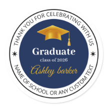 Modern Graduation Sticker | Custom