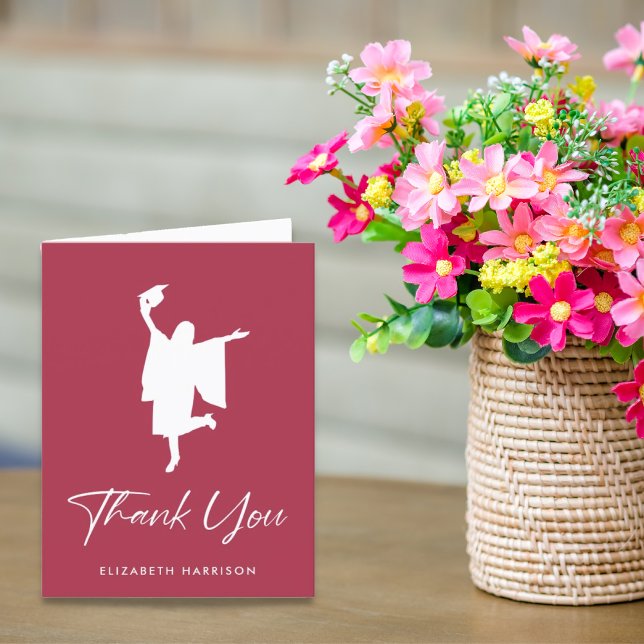 Modern Graduation Thank You Card (Creator Uploaded)