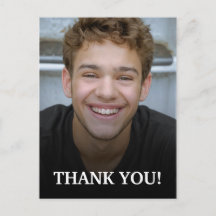 Modern Graduation Thank You Photo