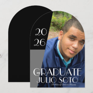 Modern Graduation Typography 2026 Photo Invitation