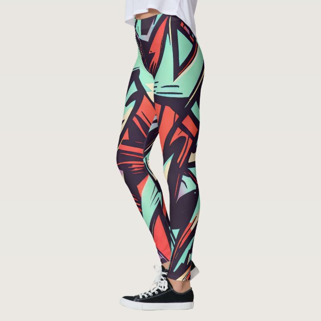 Modern Graffiti Leggings (Left)